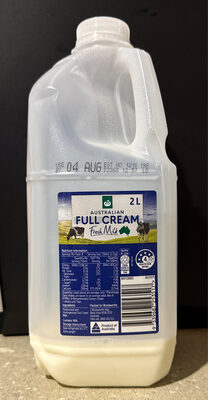 Full cream milk