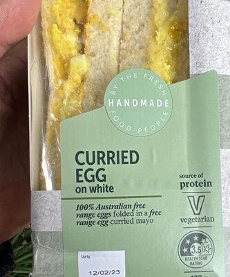 Curried egg sandwich