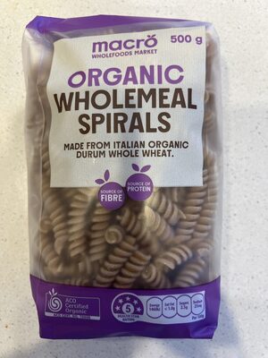 Organic Wholemeal Spirals