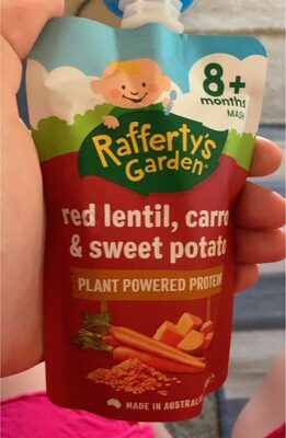 Red lentil, carrot, sweet potato