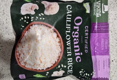 Frozen organic cauliflower rice
