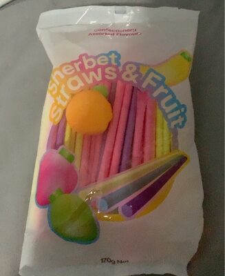 Sherbet straws & fruit