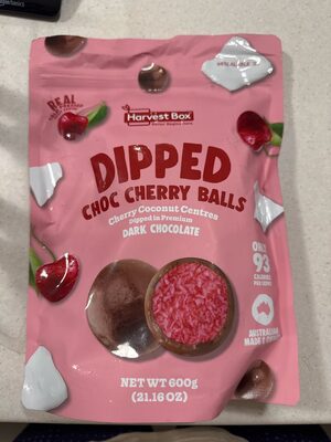 Dipped Choc Berry Balls Dark Chocolate