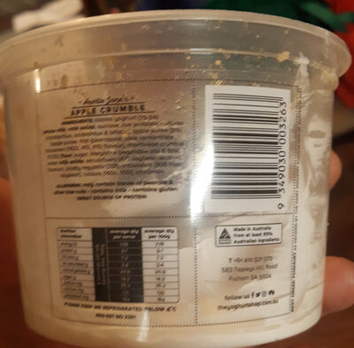 Apple Crumble Yoghurt