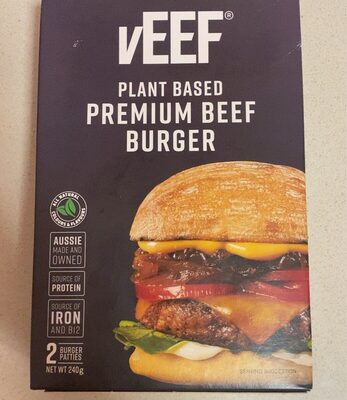 Veed Plant Bases Premium Beef Burger