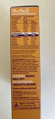 LOW CARB indulgence peanut & caramel nougat