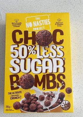 Choc Bombs 50% less sugar