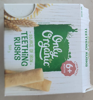 Organic Teething Rusks 100G (12 Rusks)