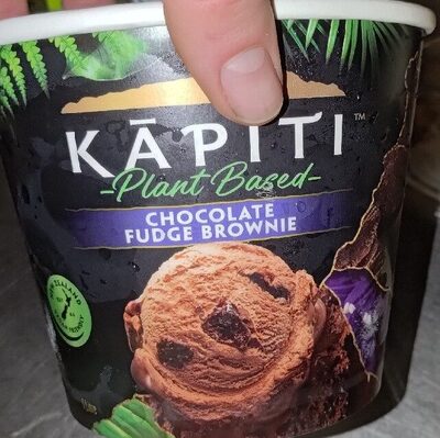 Kapiti plant based chocolate fudge brownie ice cream