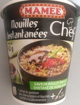 Mamee Chef Spicy Chicken Shiitake Instant Noodles