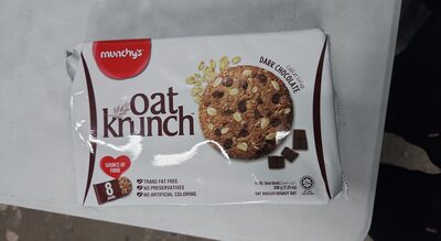 Munchy's Oat Krunch Dark Chocolate Crackers 8 Packs 208G