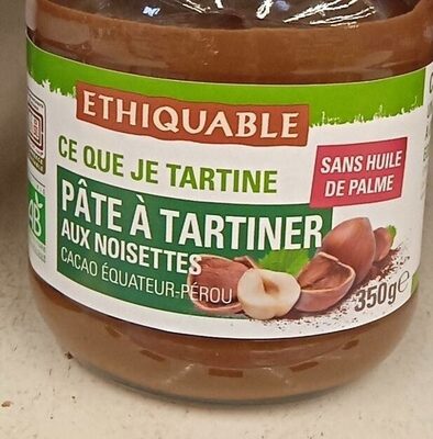 Pâte à tartiner aux noisettes