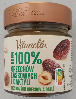 Krem orzechow laskowych i daktyli