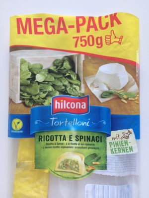 ALDI Hilcona Tortelloni, Ricotta E Spinaci 750g 3.29€ 1kg 4.39€