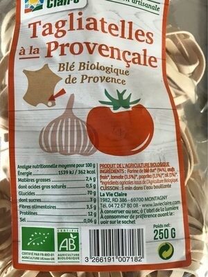 Tagliatelles a la Provençale