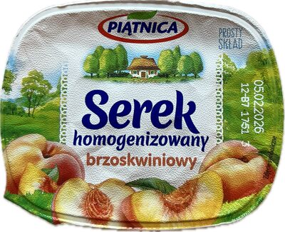 Serek homogenizowany brzoskwiniowy