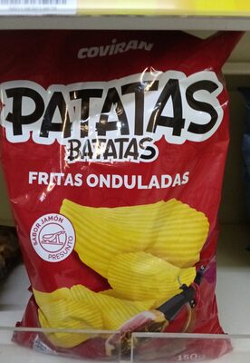 Patatas fritas onduladas de jamon