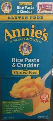 Rice Pasta with Dried Cheddar Cheese