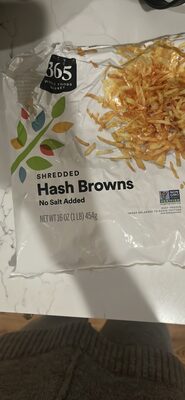 Shredded Hash Browns No Salt Added