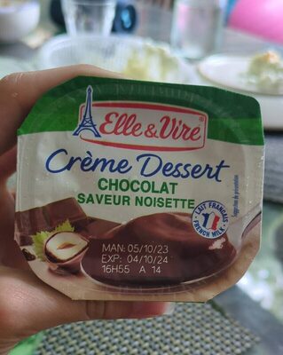 Elle & vire creme dessert chocolat saveur noisette