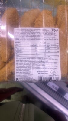 MADE WITH 100% BRITISH CHICKEN BREAST aded Ch 500g