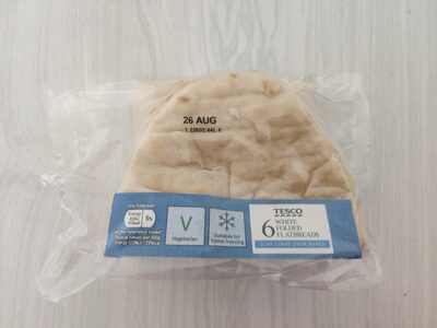 White Folded Flatbreads