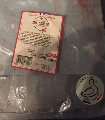 Saucisse de canard
