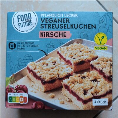 Veganer Streuselkuchen Kirsche