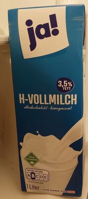 H-Vollmilch 3,5 % Fett