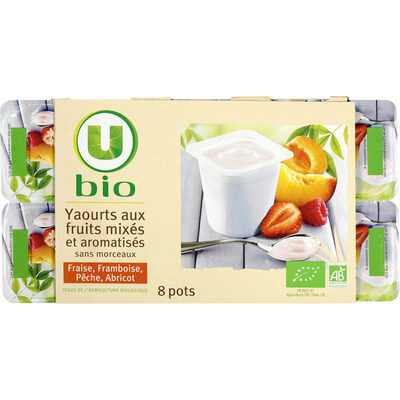 Yaourts brassés à la pulpe de fruits 8x100g