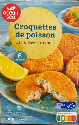 Croquettes de poisson ail & fines herbres