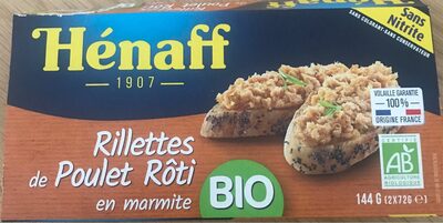 Rillettes de Poulet Rôti en marmitte bio