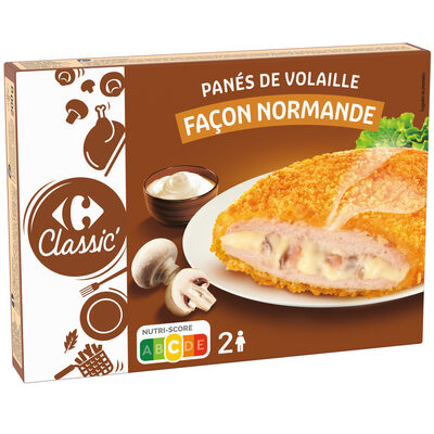 Panés de volaille façon normande