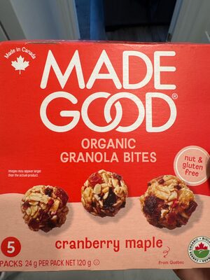 Organic Granola Bites - Cranberry Maple