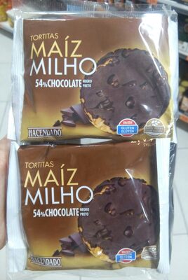 Tortitas de maíz con chocolate negro