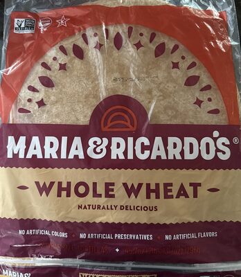 12" Whole Wheat Flour Tortilla