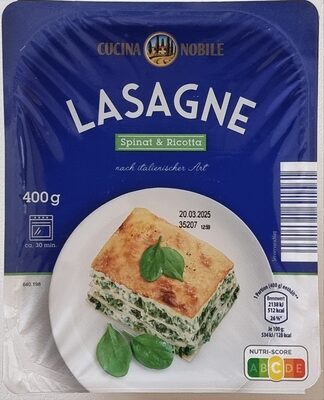 Lasagne Spinat & Ricotta