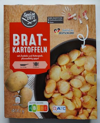 Bratkartoffeln mit Zwiebeln und Katenspeck