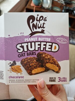 Peanut Butter Stuffed Oat Bars