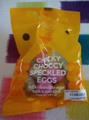 Chicky choccy speckled eggs