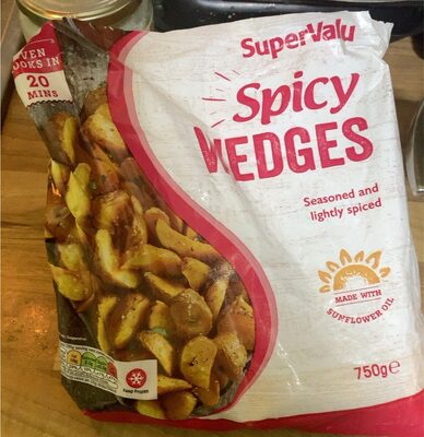 wing ven cooked containe 100 TRUS SPICY WEDGES SUI
