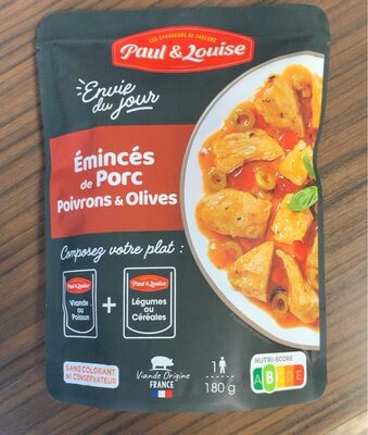 Émincés de Porc Poivrons & Olives