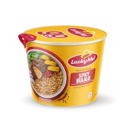 Lucky Me! Go Cup Mini Instant Noodle Soup Spicy Bulalo Flavor