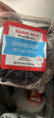 Ground Beef 80% lean / 20% fat