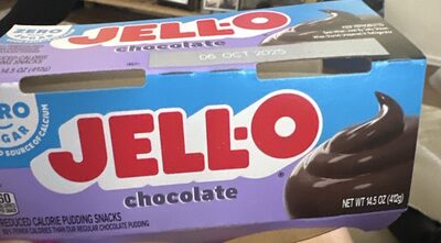 chocolate reduced calorie pudding snacks
