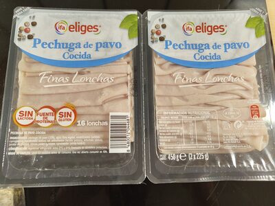 Pechuga de pavo cocida. Finas lonchas