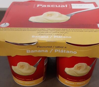 Yogur sabor plátano
