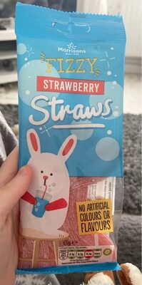 Fizzy strawberry straws