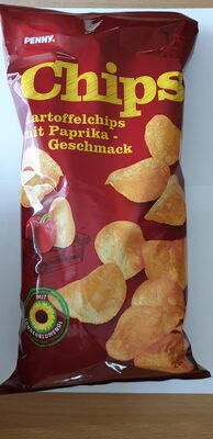 Kartoffelchips mit Paprikageschmack