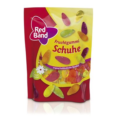 EDEKA Red Band Fruchtgummi Schuhe Premium Stehbeutel 200g 0.99€ 1kg 4.95€